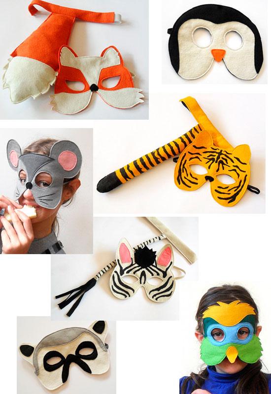 Máscaras disfraces de fieltro mascaras-fieltro
