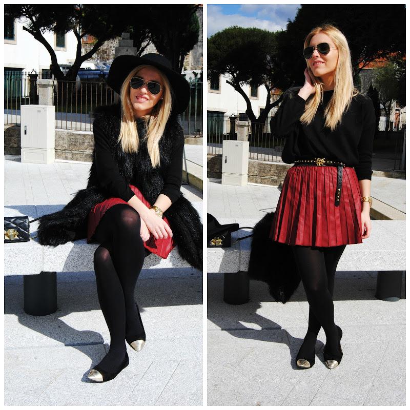 Burgundy skirt Porto. Burgundy skirt Porto.