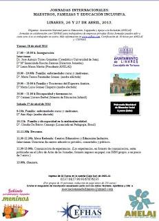 Jornadas Internacionales: Maestros, familias y Educación Inclusiva Jornadas Internacionales: Maestros, familias y Educación Inclusiva