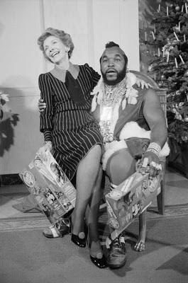Curiosiosos encuentros: Nancy Reagan y Mr T Curiosiosos encuentros: Nancy Reagan y Mr T
