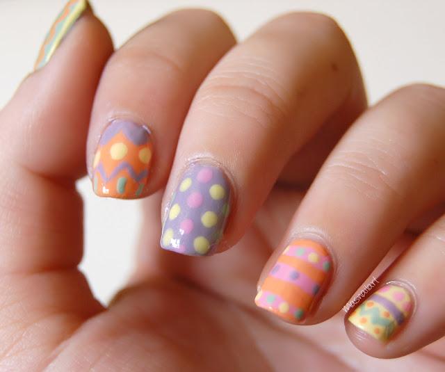 NOTD: Uñas de Pascua. NOTD: Uñas de Pascua.