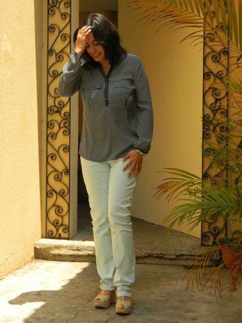 loving mint mint pants blue blouse