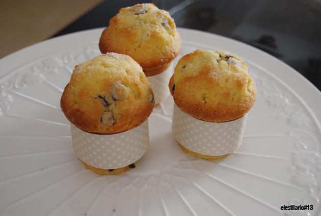 El Recetario: Muffins con pepitas de chocolate