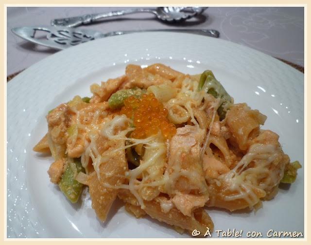 Macarrones con Salmón y Ron .... ¡Rima! Macarrones con Salmón y Ron .... ¡Rima!