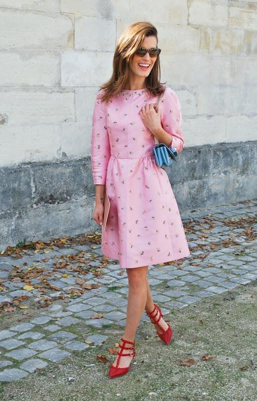 Hanneli Mustaparta pink Valentino Paris Fashion Week Oct 2012 7 Hanneli Mustaparta pink Valentino Paris Fashion Week Oct 2012 7