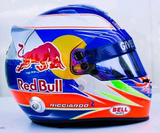 Cascos de los pilotos de F1 durante el 2013