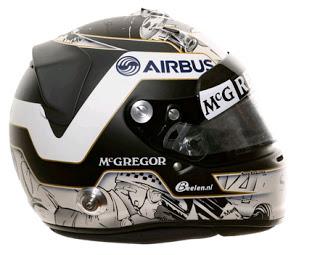 Cascos de los pilotos de F1 durante el 2013