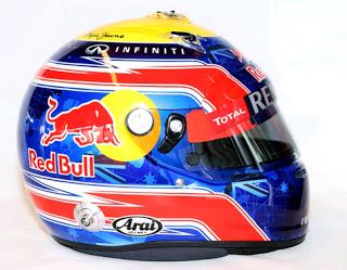 Cascos de los pilotos de F1 durante el 2013