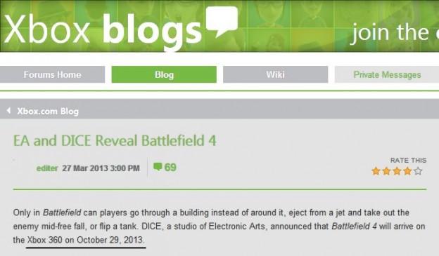 microsoft battlefield 4