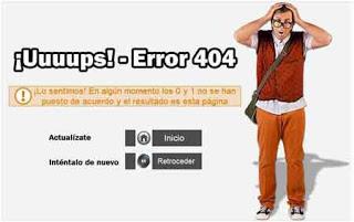 Página error 404 Página error 404