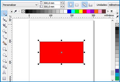 rectángulo corel draw