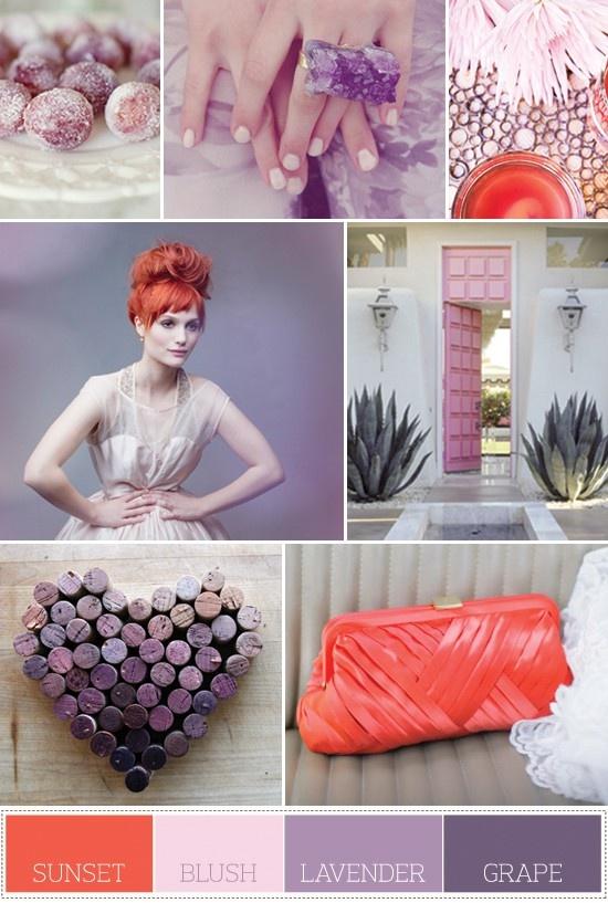 Inspiracion de color... ¿cual sera tu paleta de colores en tu boda?