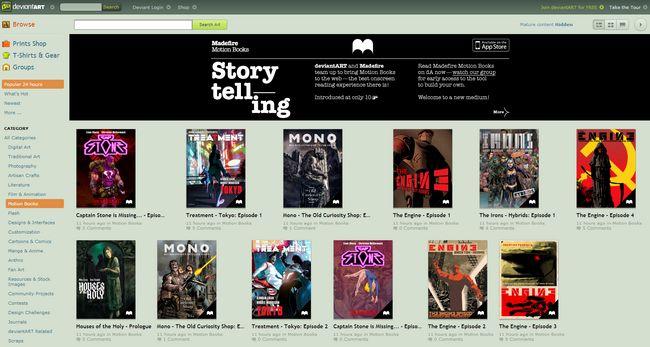 DeviantART y Madefire ofrecerán una herramienta para desarrollar motion books devianart-madefire-motion-books