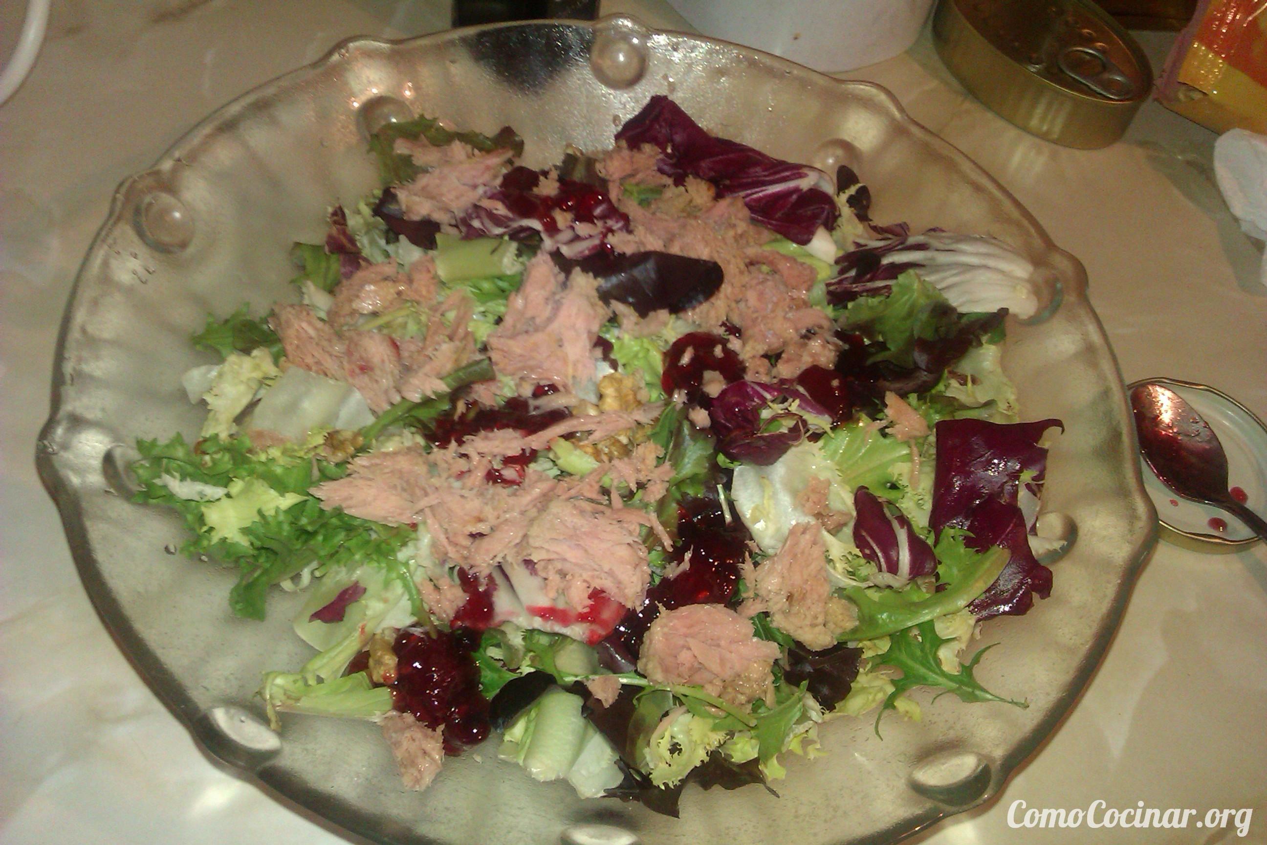 ¿Cómo hacer ensalada de atún y frutos rojos? paso a paso Ensalada de frutos rojos y atún