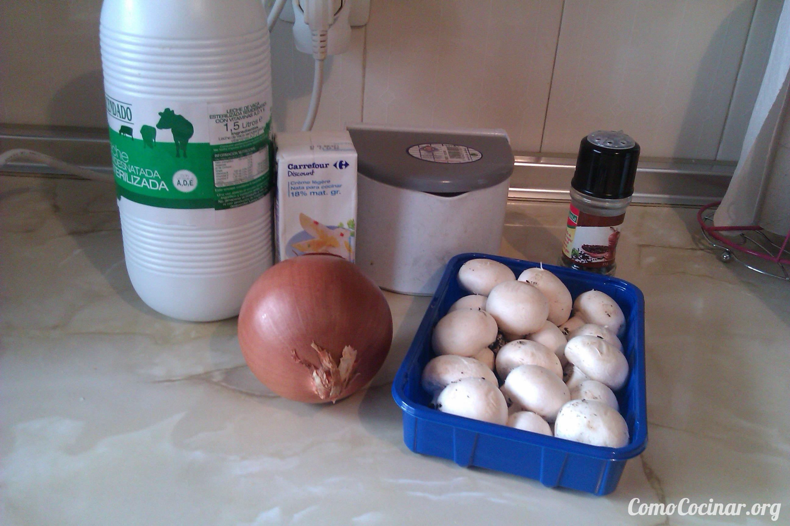 ¿Cómo hacer salsa de champiñones? Ingredientes Salsa de champiñones