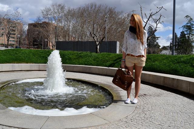 stylearua,shirt,print,eiffel tower,shorts, EIFFEL TOWERBuenos días!!! Hoy os enseño un look súper có...