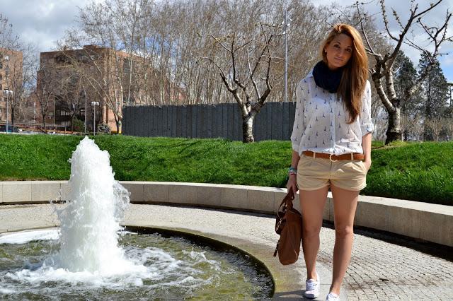 stylearua,shirt,print,eiffel tower,shorts, EIFFEL TOWERBuenos días!!! Hoy os enseño un look súper có...