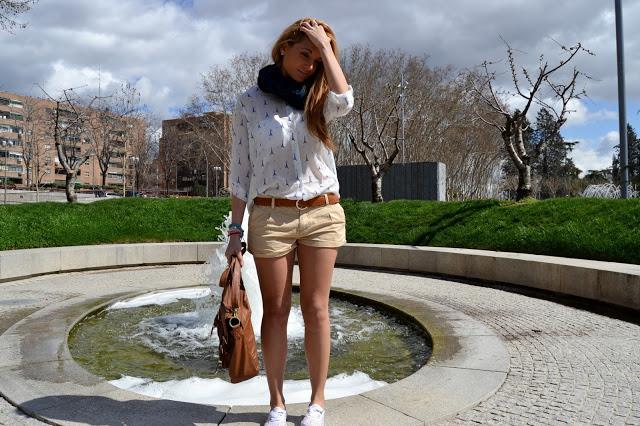 stylearua,shirt,print,eiffel tower,shorts, EIFFEL TOWERBuenos días!!! Hoy os enseño un look súper có...