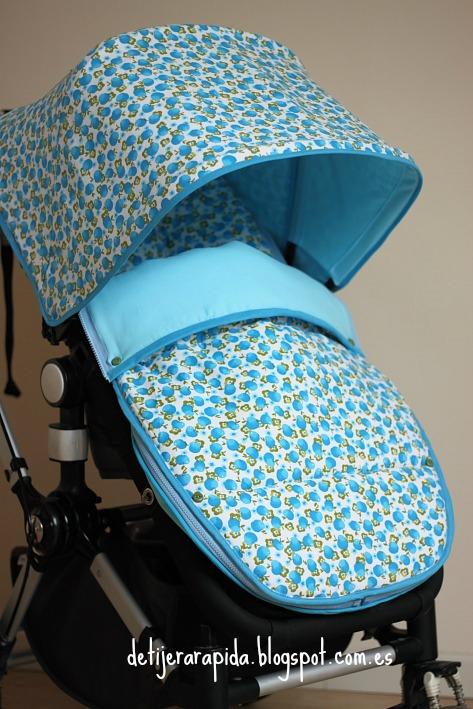 Bugaboo Camaleon: Conjunto capota y saco en azul Bugaboo Camaleon: Conjunto capota y saco en azul