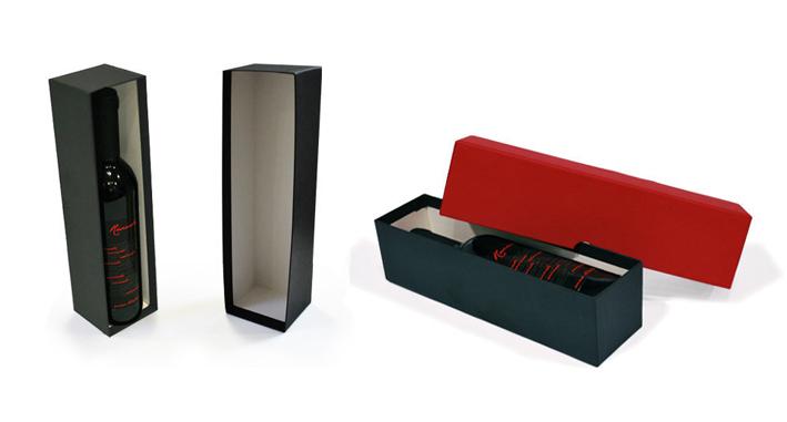cajas para detalle de boda en rojo y negro