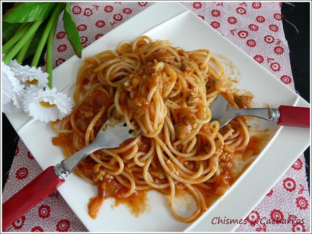 Spaguettis con Berberechos Spaguettis con Berberechos