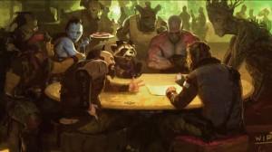 Los Guardianes de la Galaxia podría estar ambientada en 2045 y podríamos ver a Kang Dibujo conceptual de Los Guardianes de la Galaxia