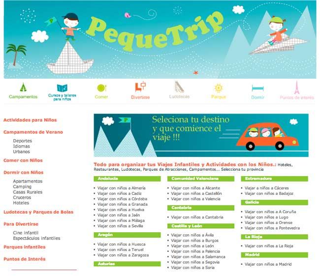 pequetrip web de viajes PequeTrip
