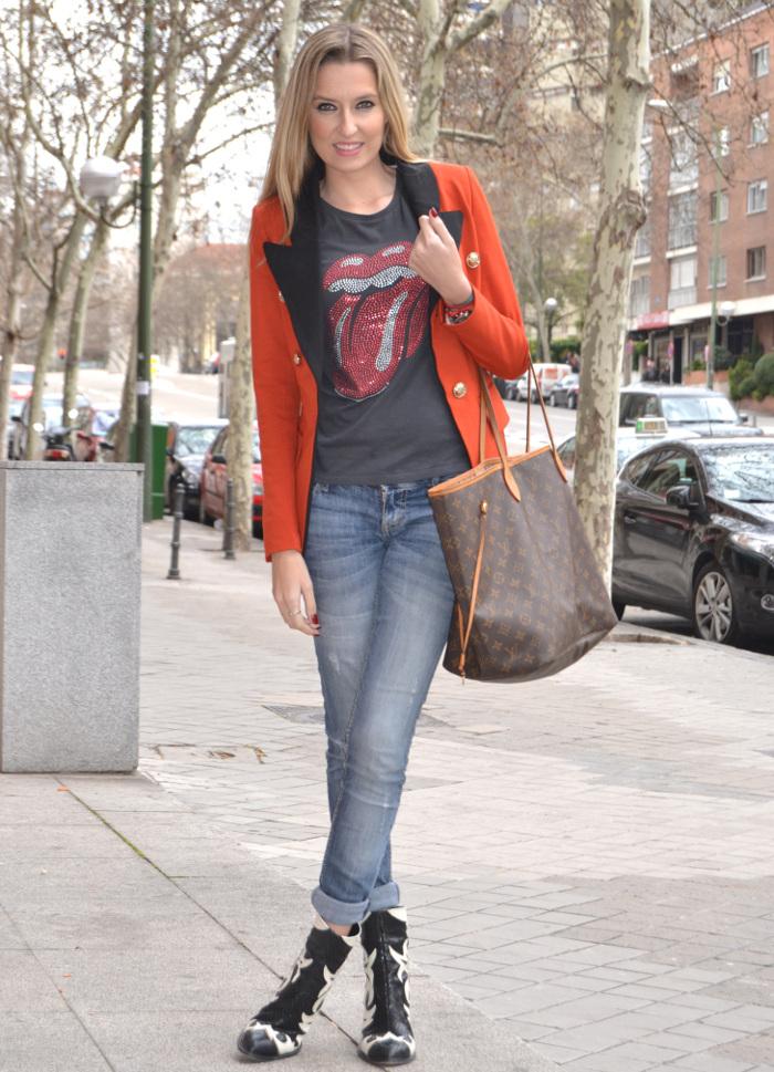 Red blazer for spring Red blazer for spring