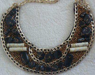 COLLARES BABERO 2013Collar Turquesa PlateadoCollar babero...