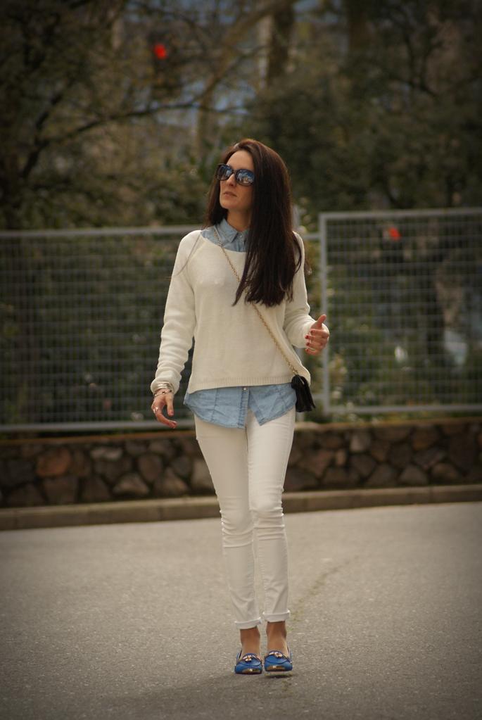 Blue flats. Blue flats.