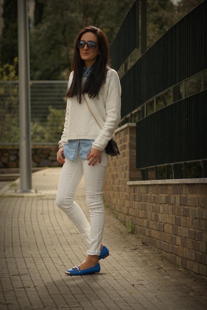 Blue flats. Blue flats.