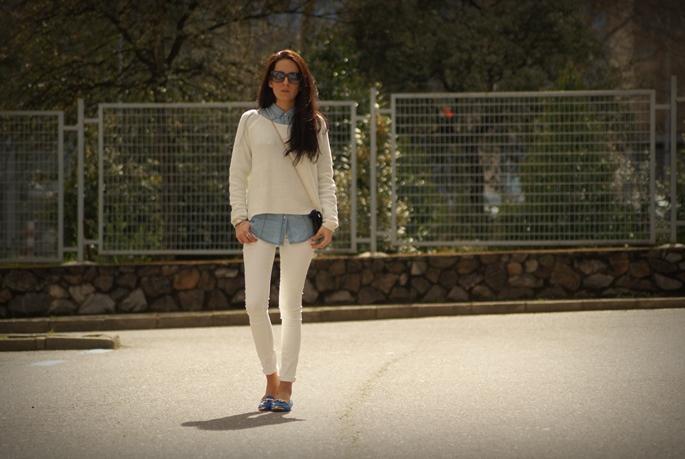 Blue flats. Blue flats.