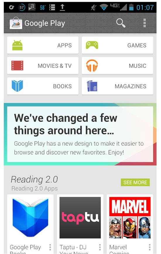 Se filtra nuevo diseño de Google Play google-play-nuevo