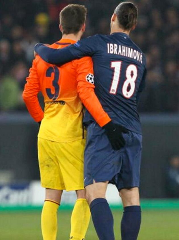 Ibrahimovic y Piqué aprovechan la ausencia de Shakira (FOTOS)