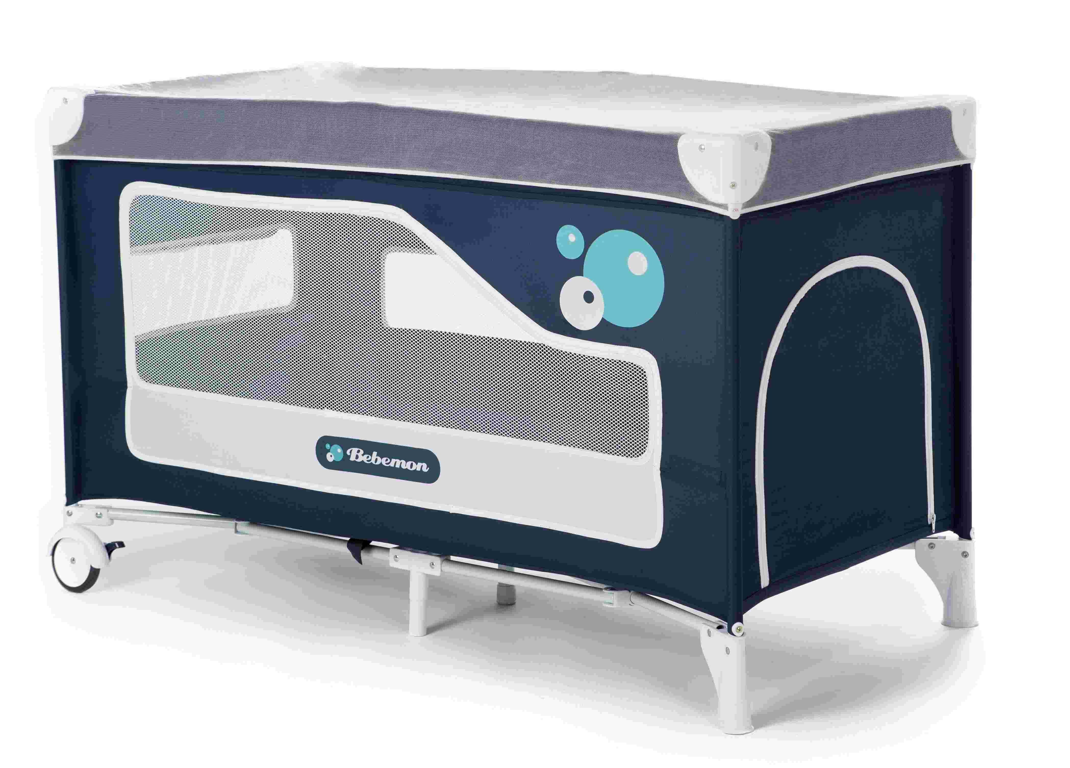 Cuna de viaje doble altura Tobogán, de Bebemon, con mosquitera Cuna de viaje de 2 alturas Tobogán, de Bebemon