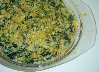 Espinacas con bechamel y atún Espinacas con bechamel y atún