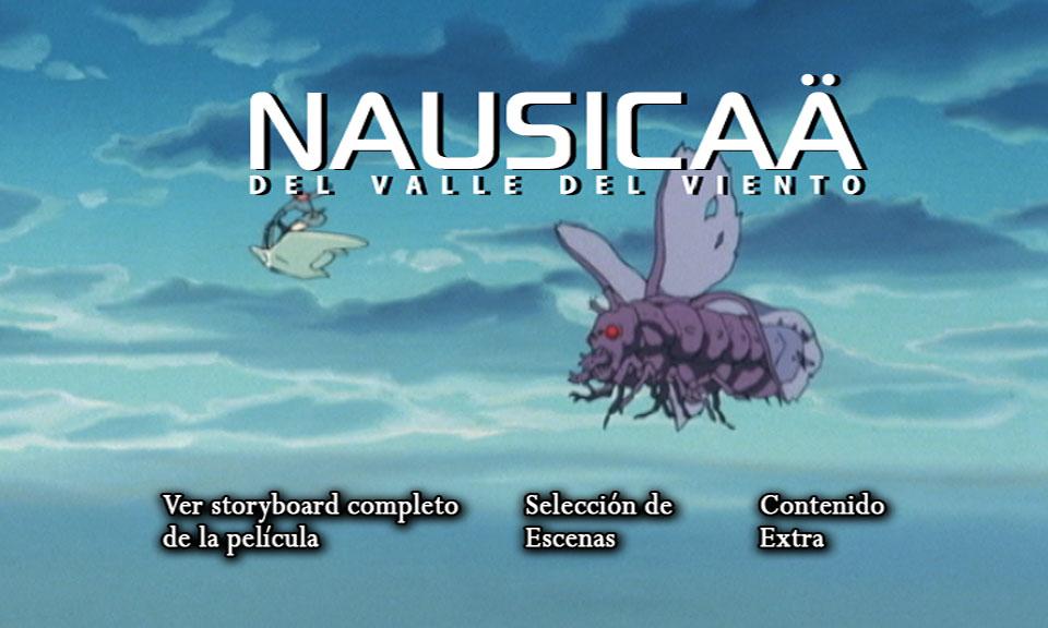 Así son los menús de la edición española de 'Nausicaä' Así son los menús de la edición española de 'Nausicaä'
