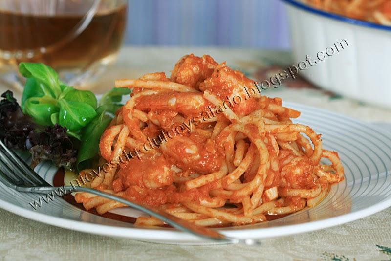 ESPAGUETTIS CON LANGOSTINOS ESPAGUETTIS CON LANGOSTINOS