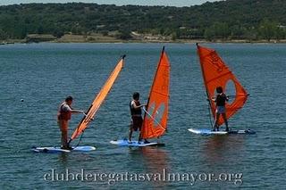 Clases de windsurf en Valmayor 2010