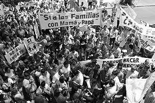 marcha contra matrimonio gay Marcha contra la igualdad de derechos