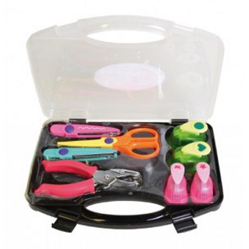 Maleta con troqueles, perforadora y tijeras de manualidades ¡Participa en nuestro sorteo!