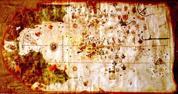 PRIMER MAPAMUNDI POR JUAN DE LA COSA PRIMER MAPAMUNDI POR JUAN DE LA COSA