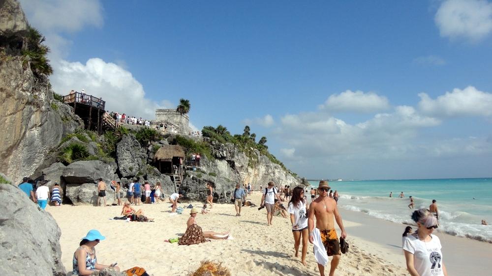 Playita de las ruinas de Tulum