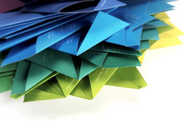 Bound: un libro de origami hecho escultura