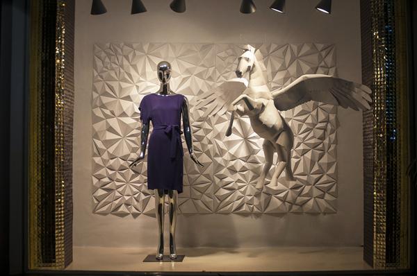 Paper Crafts in window display Paper Crafts in window display