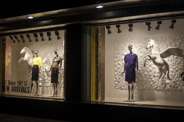 Paper Crafts in window display Paper Crafts in window display