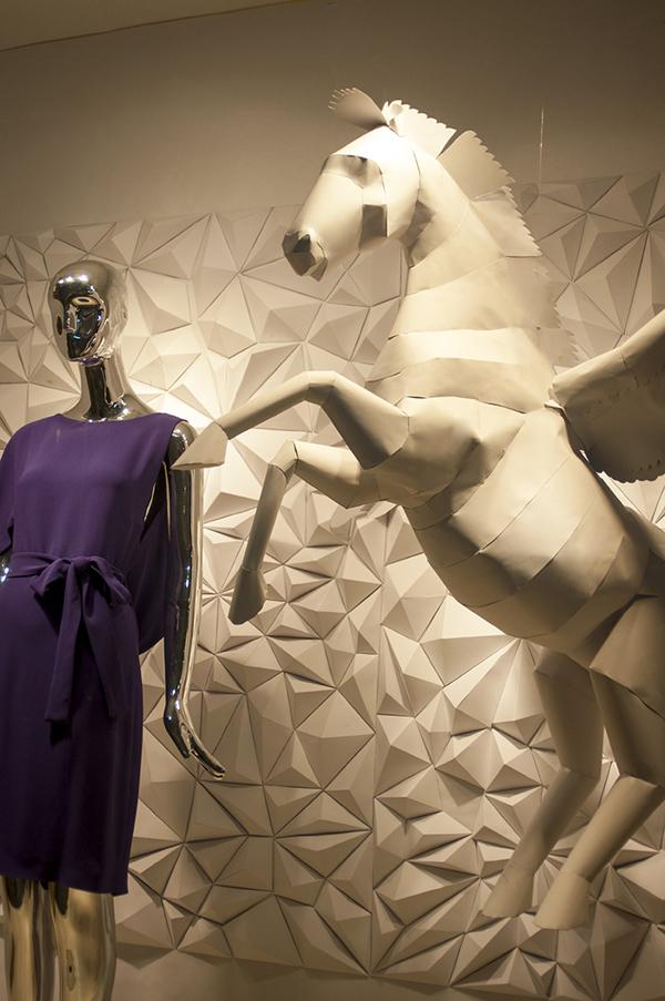 Paper Crafts in window display Paper Crafts in window display