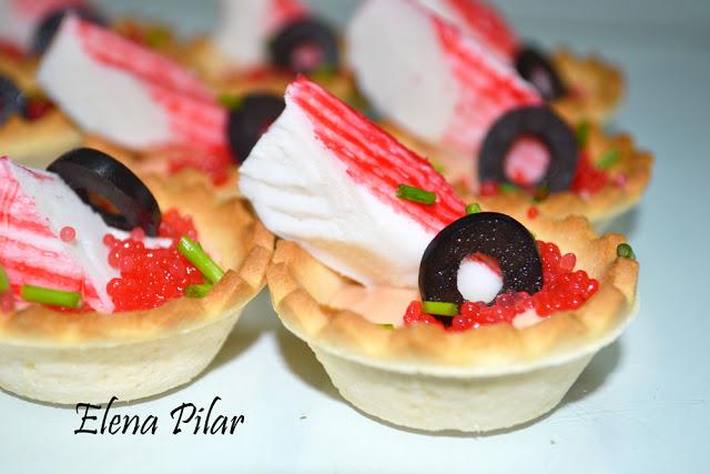 Canapés de Surimi y Salsa Rosa Canapés de Surimi y Salsa Rosa