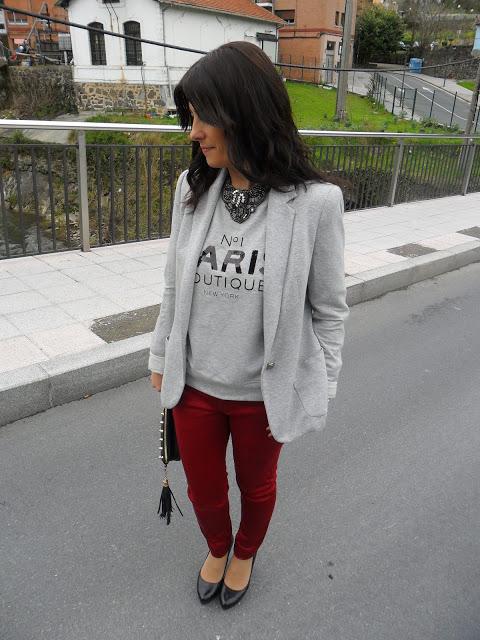 GREY & BURGUNDY GREY & BURGUNDY