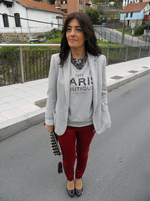 GREY & BURGUNDY GREY & BURGUNDY